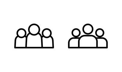 people icon logo design. person sign and symbol. User Icon vector