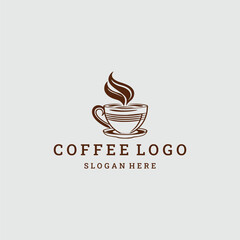 Coffee logo vector icon illustration
