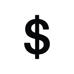 A clean and modern dollar icon logo featuring a stylized dollar sign with sharp edges and bold lines. Ideal for finance companies, investment firms, banking apps, financial advisors, money transfer se