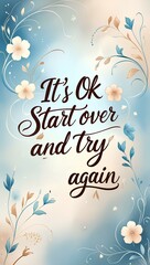 Fototapeta premium AI Generated Image Of Inspiring Quotes And Beautiful Illustration And Fun Colors