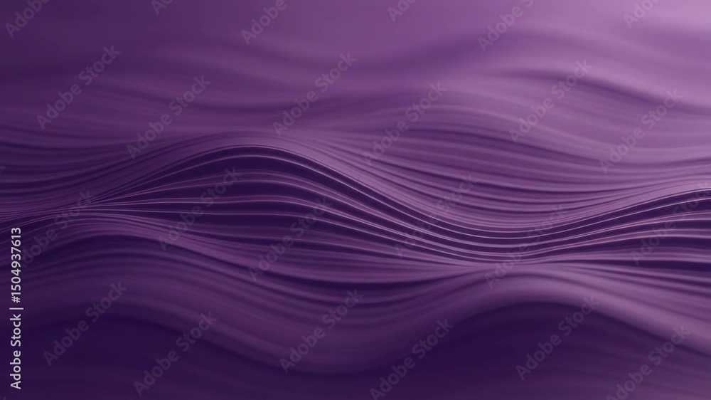 Poster abstract purple waves in smooth flowing design texture