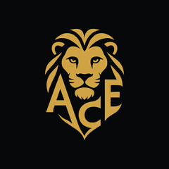 A bold and regal lion logo featuring a fierce lion head with sharp details and a majestic mane. Perfect for sports teams, luxury brands, security companies, and leadership organizations. The logo symb