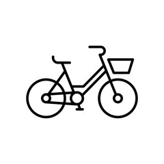 Fototapeta premium Bicycle basket icon