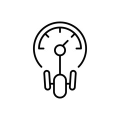 Bicycle speedometer icon