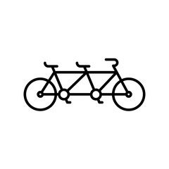 Obraz premium Tandem bike icon