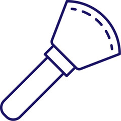 Cosmetic Brush Minimalistic Line Icon for Web and Graphic Design, Apps, Banners, Social Network and Cards