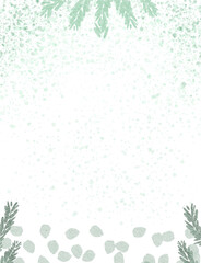 Obraz premium soft green colorful abstract illustration, background, wallpaper, card invitation design 