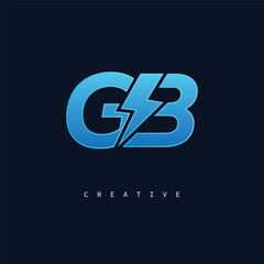 GB Monogram Logo – Bold Modern Letter mark for Creative Branding, Tech & Energy Identity