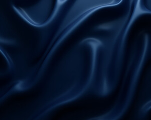 blue silk background, Navy blue silk satin, Dark elegant luxury abstract