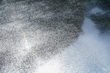 Abstract silver texture with subtle gradient, creating a visually captivating effect. Perfect for...