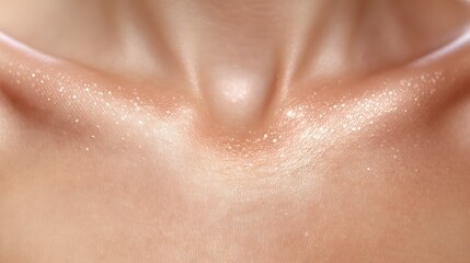 Glowing Skin Texture  Peach  Cream  and Gold Shimmer