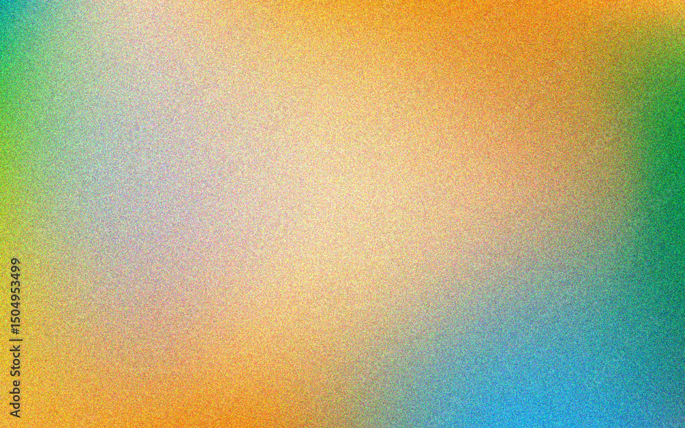 Aufkleber grainy gradient background with vibrant colors and subtle texture overlay