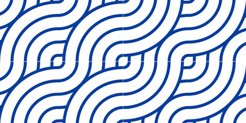 Blue water wave line pattern background. Vector illustration. Japanese style concept.