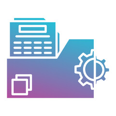 Fototapeta premium Folder management icon