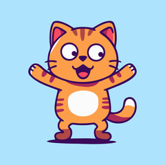 a cartoon cat with a big smile on its face