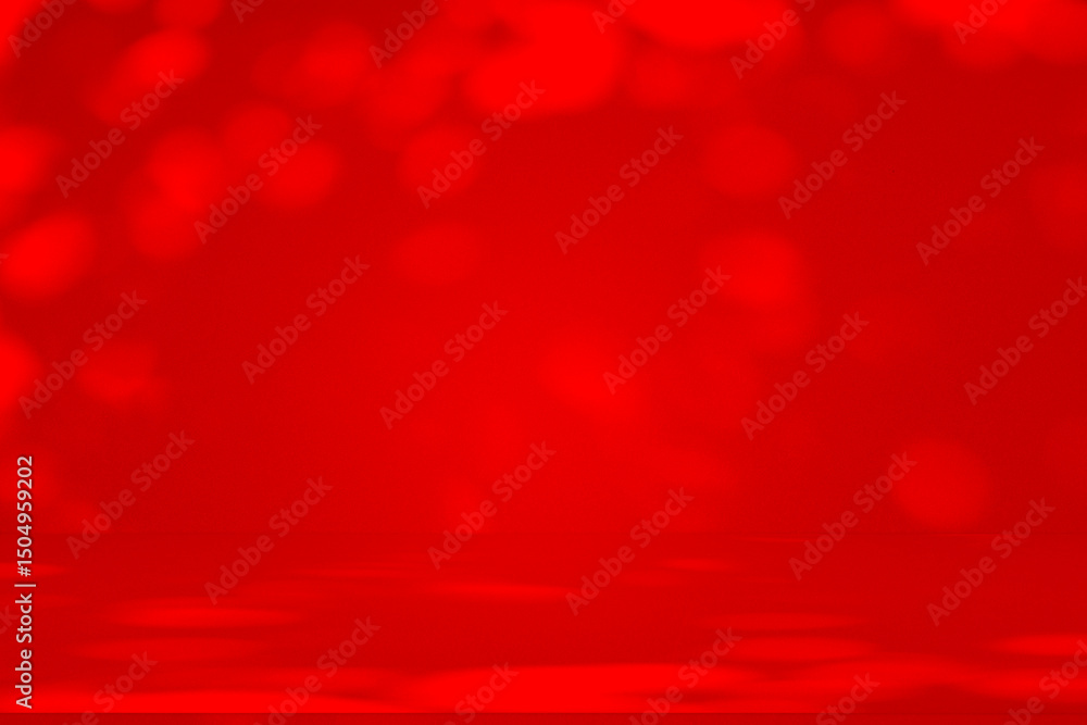 Leinwandbilder wall interior background, studio and backdrops show products.with shadow from window color red backg