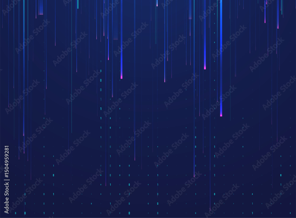 Poster abstract big data code representation. modern high-tech data background. graphic concept for your de