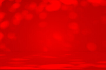 Wall interior background, studio and backdrops show products.with shadow from window color Red background for text insertion and presentation product	
