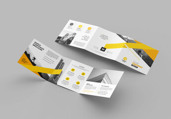 Creative Business Square Trifold Brochure Layout