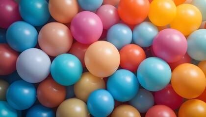 "Colorful Balloons Background for Party, Celebration, and Festive Event Designs"