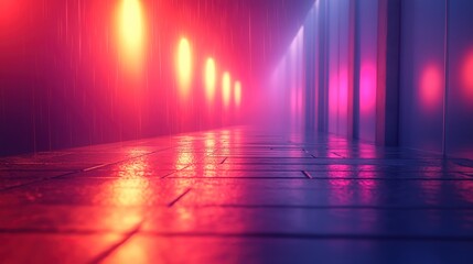 Obraz premium Abstract representation of communication with gradient lighting and atmospheric depth, symbolizing connection and exchange.