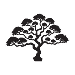 vector tree silhouette