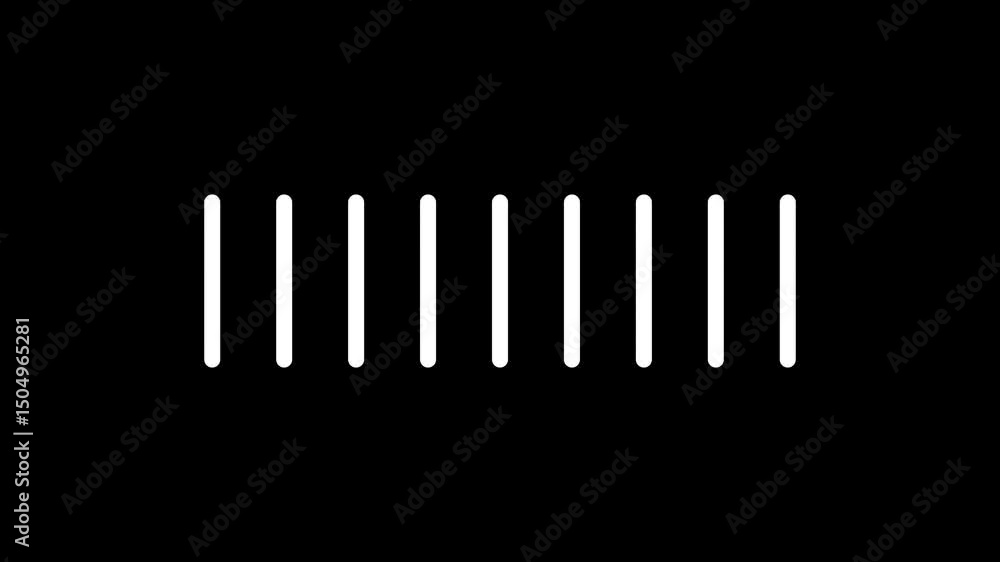 Aufkleber music player with sound equalizer icon animation isolated on black background. soundtrack and song p