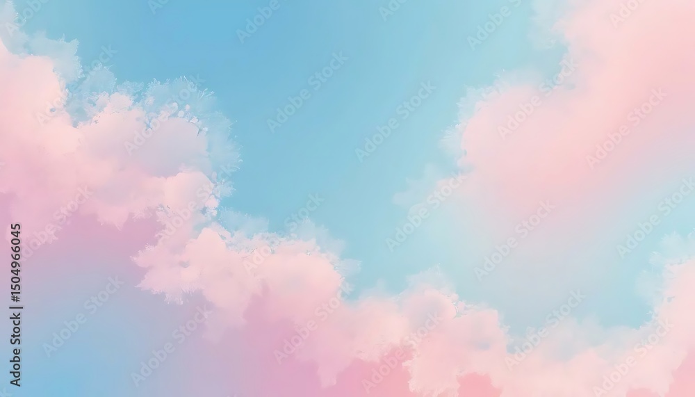Aufkleber soft blend of coral and peach hues creates a calming and gradient abstract background effect