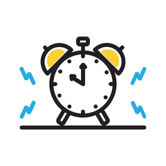 Vector multi color icon for Alarm