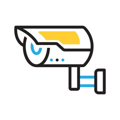 Vector multi color icon for Cctv
