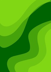 abstract green background with wave motof simple