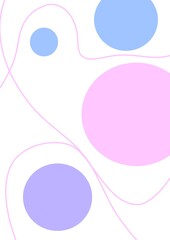 vector illustration of an abstract background with circles pattern purple pink