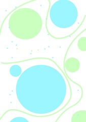 abstract green background with bubbles pattern simple 