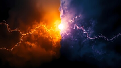 lightning in the night