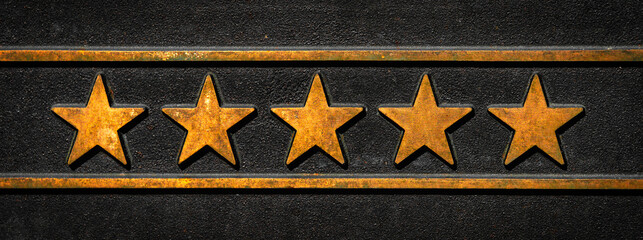 5 goldene Sterne