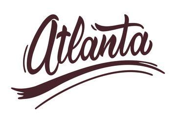 Atlanta Modern Script Text Vector Design