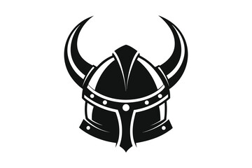 Viking helmet isolated on white background