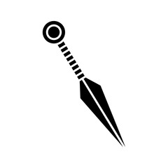 Kunai icon on white background