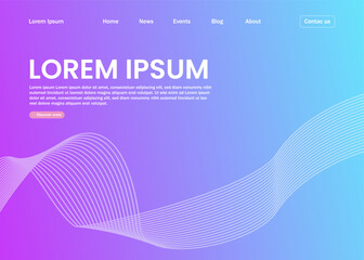 Abstract Purple and Pink Wave Background Design