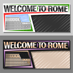 Vector banner for Rome