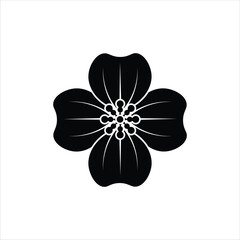 Dogwood Flower Silhouette Icon