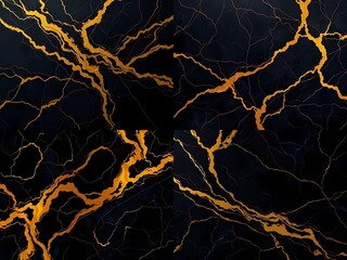 Black marble texture with flowing gold accents, luxurious, fluid, abstract, fiery, elegant, and modern