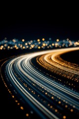 Abstract Light Trails with Bokeh