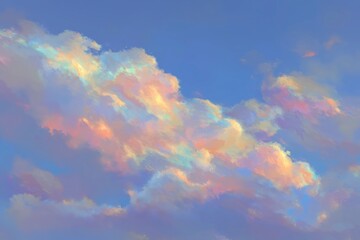 Cloudscape with Colorful Hues