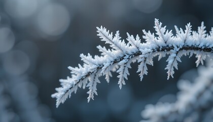 Close-Up Hoarfrost Texture for Winter and Frosted Backgrounds