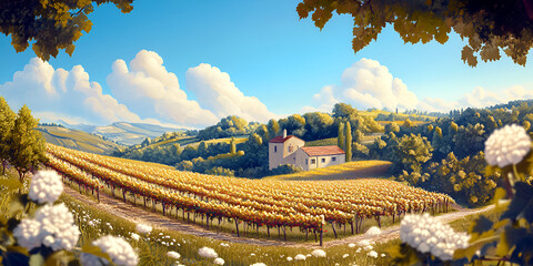 panorama of the mountains