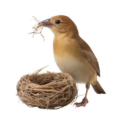 Bird Building Nest | Nature and Wildlife Close-Up