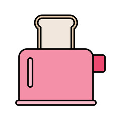 Toaster icon. Ideal for kitchen or breakfast designs.