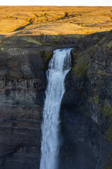 Háifoss VALLEY ICELAND TRAVELING SUNRISE WATERFALL CLIFF 