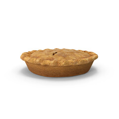 Apple Pie isolated on transparent background